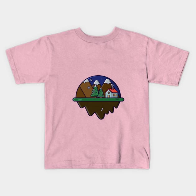 Skycabin Island - Icon Kids T-Shirt by Lionti_design